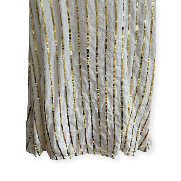 Sundress Madeline Dress in Off White & Gold Sequins, Size XS, New with tag - Picture 7 of 15
